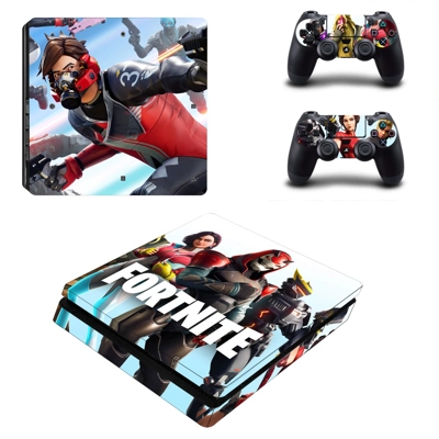 Fortnite decal skin for PS4 Slim Console and two controllers Fortnite decal skin for PS4 Slim Console and two controllers