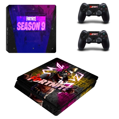 Fortnite decal skin for PS4 Slim Console and two controllers Fortnite decal skin for PS4 Slim Console and two controllers