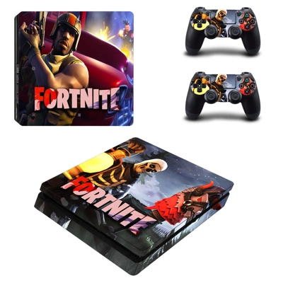 Fortnite decal skin for PS4 Slim Console and two controllers Fortnite decal skin for PS4 Slim Console and two controllers