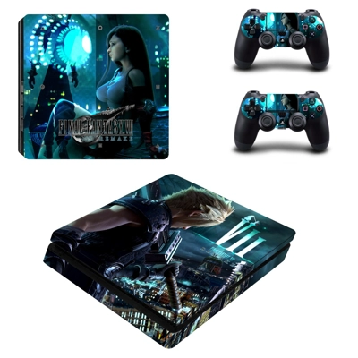 Final Fantasy 7 remake decal skin for PS4 Slim Console and.. Final Fantasy 7 remake decal skin for PS4 Slim Console and..