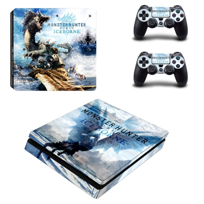 Monster Hunter World iceborne decal skin for PS4 Slim Cons.. Monster Hunter World iceborne decal skin for PS4 Slim Cons..