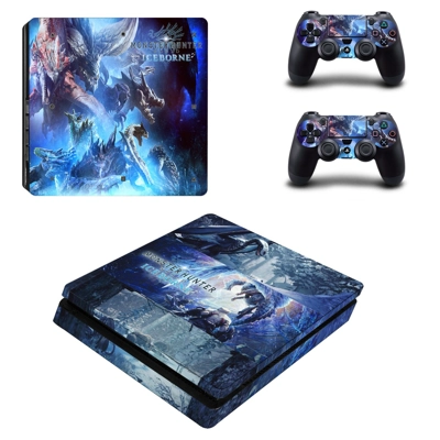 Monster Hunter World iceborne decal skin for PS4 Slim Cons.. Monster Hunter World iceborne decal skin for PS4 Slim Cons..