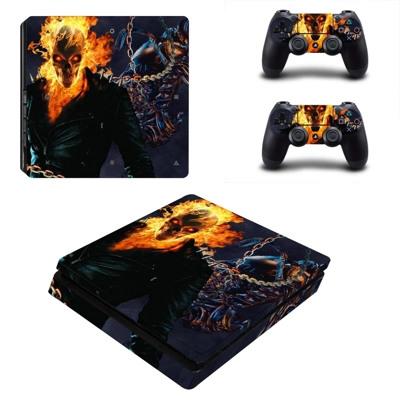 Ghost rider vs scorpion decal skin for PS4 Slim Console an.. Ghost rider vs scorpion decal skin for PS4 Slim Console an..