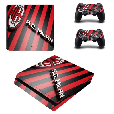 AC Milan decal skin for PS4 Slim Console and two controllers AC Milan decal skin for PS4 Slim Console and two controllers