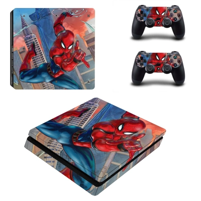 Deadpool decal skin for PS4 Slim Console and two controllers Deadpool decal skin for PS4 Slim Console and two controllers