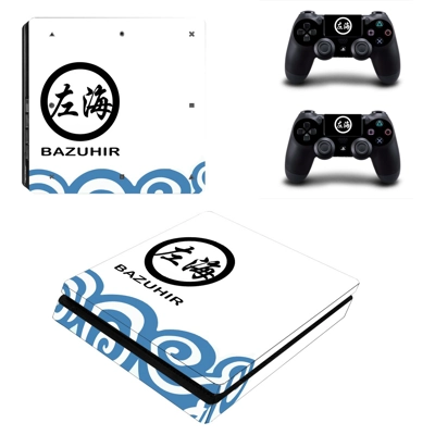 Bazuhir decal skin for PS4 Slim Console and two controllers Bazuhir decal skin for PS4 Slim Console and two controllers