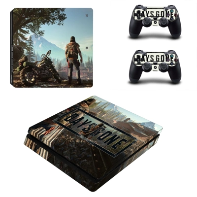 Days Gone decal skin for PS4 Slim Console and two controll.. Days Gone decal skin for PS4 Slim Console and two controll..