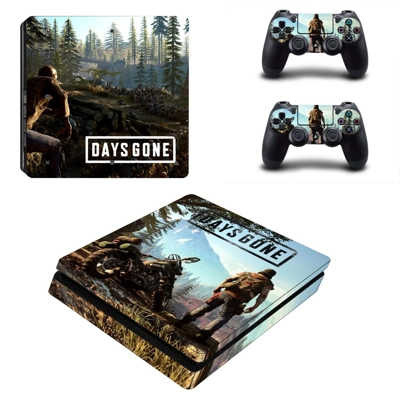 Days Gone decal skin for PS4 Slim Console and two controll.. Days Gone decal skin for PS4 Slim Console and two controll..