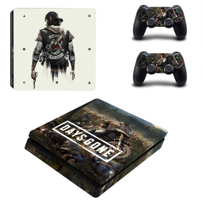 Days Gone decal skin for PS4 Slim Console and two controll.. Days Gone decal skin for PS4 Slim Console and two controll..