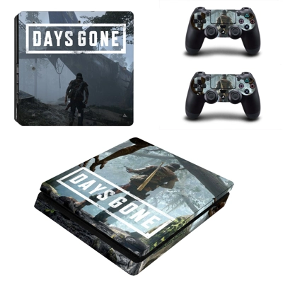 Days Gone decal skin for PS4 Slim Console and two controll.. Days Gone decal skin for PS4 Slim Console and two controll..