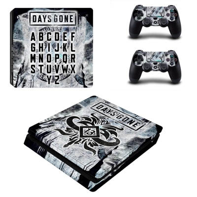 Days Gone decal skin for PS4 Slim Console and two controll.. Days Gone decal skin for PS4 Slim Console and two controll..