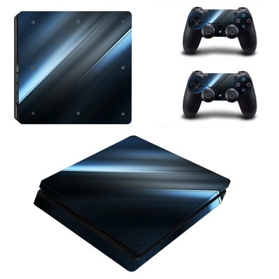 Metal Abstraction decal skin for PS4 Slim Console and two .. Metal Abstraction decal skin for PS4 Slim Console and two ..