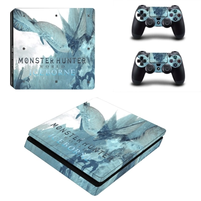 Monster Hunter World iceborne decal skin for PS4 Slim Cons.. Monster Hunter World iceborne decal skin for PS4 Slim Cons..
