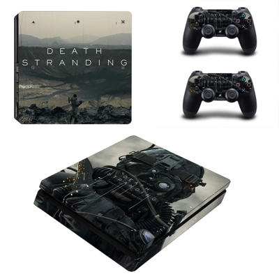 Death Stranding decal skin for PS4 Slim Console and two co.. Death Stranding decal skin for PS4 Slim Console and two co..