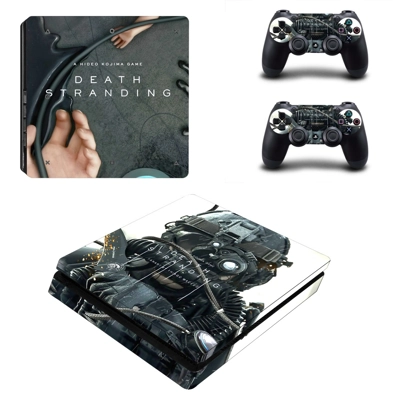 Death Stranding decal skin for PS4 Slim Console and two co.. Death Stranding decal skin for PS4 Slim Console and two co..