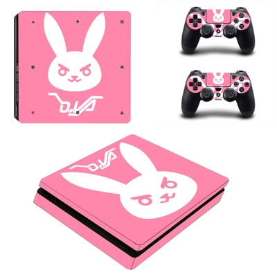 Overwatch decal skin for PS4 Slim Console and two controll.. Overwatch decal skin for PS4 Slim Console and two controll..