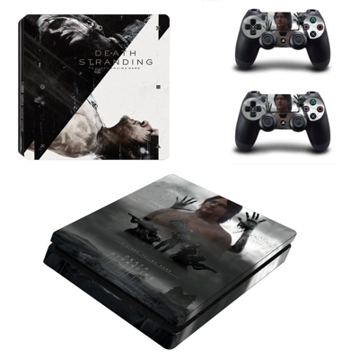 Death Stranding decal skin for PS4 Slim Console and two co.. Death Stranding decal skin for PS4 Slim Console and two co..