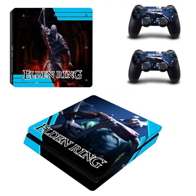Elden Ring decal skin for PS4 Slim Console and two control.. Elden Ring decal skin for PS4 Slim Console and two control..