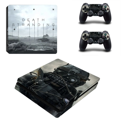 Death Stranding decal skin for PS4 Slim Console and two co.. Death Stranding decal skin for PS4 Slim Console and two co..