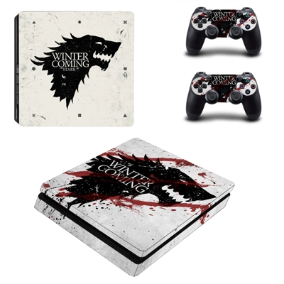 Game of Thrones decal skin for PS4 Slim Console and two co..