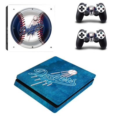 Los Angeles Dodgers decal skin for PS4 Slim Console and tw..