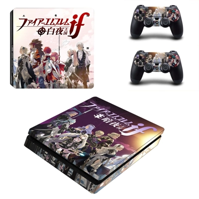 Fire Emblem decal skin for PS4 Slim Console and two contro.. Fire Emblem decal skin for PS4 Slim Console and two contro..