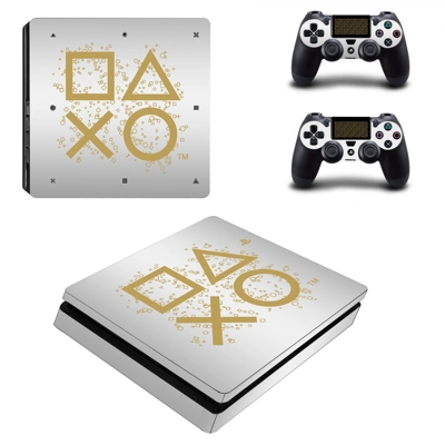 Game Pad abstraction decal skin for PS4 Slim Console and t..