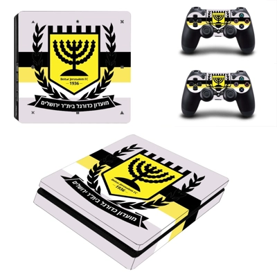 Beitar Jerusalem FC decal skin for PS4 Slim Console and two controllers
