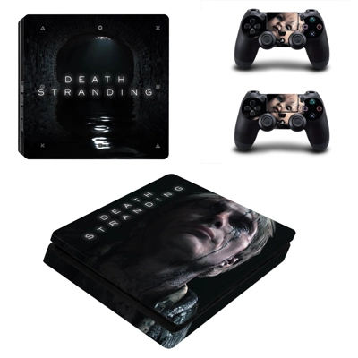 Death Stranding decal skin for PS4 Slim Console and two co.. Death Stranding decal skin for PS4 Slim Console and two co..