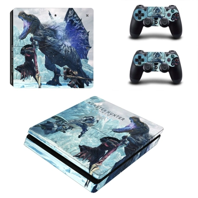 Monster Hunter World iceborne decal skin for PS4 Slim Cons..