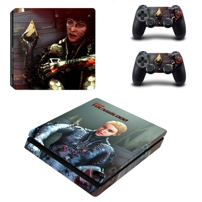 Wolfenstein Youngblood decal skin for PS4 Slim Console and.. Wolfenstein Youngblood decal skin for PS4 Slim Console and..