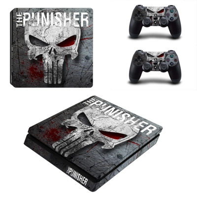 The Punisher decal skin for PS4 Slim Console and two contr.. The Punisher decal skin for PS4 Slim Console and two contr..