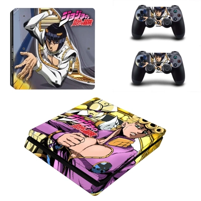 9th jojo decal skin for PS4 Slim Console and two controllers 9th jojo decal skin for PS4 Slim Console and two controllers