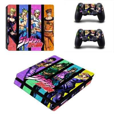 9th jojo decal skin for PS4 Slim Console and two controllers 9th jojo decal skin for PS4 Slim Console and two controllers