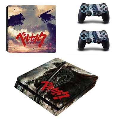Berserk decal skin for PS4 Slim Console and two controllers Berserk decal skin for PS4 Slim Console and two controllers