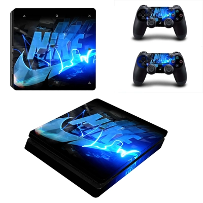 Nike decal skin for PS4 Slim Console and two controllers