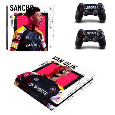 FIFA 20 decal skin for PS4 Slim Console and two controllers FIFA 20 decal skin for PS4 Slim Console and two controllers