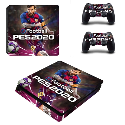 Pro Evolution Soccer 2020 decal skin for PS4 Slim Console and two controllers