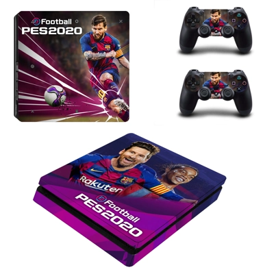 Pro Evolution Soccer 2020 decal skin for PS4 Slim Console and two controllers