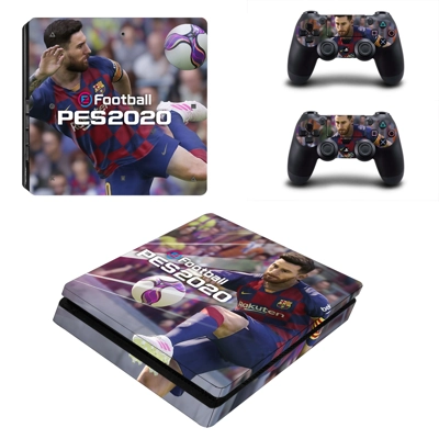 Pro Evolution Soccer 2020 decal skin for PS4 Slim Console and two controllers