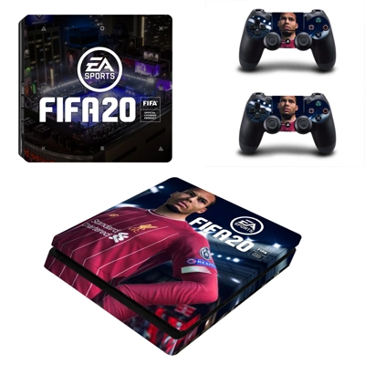 FIFA 20 decal skin for PS4 Slim Console and two controllers FIFA 20 decal skin for PS4 Slim Console and two controllers
