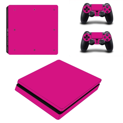 Colored decal skin for PS4 Slim Console and two controllers Colored decal skin for PS4 Slim Console and two controllers