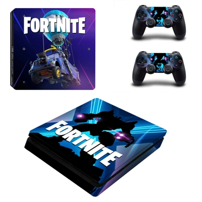 Fortnite decal skin for PS4 Slim Console and two controllers Fortnite decal skin for PS4 Slim Console and two controllers