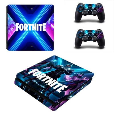Fortnite decal skin for PS4 Slim Console and two controllers Fortnite decal skin for PS4 Slim Console and two controllers