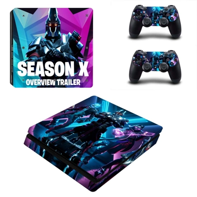 Fortnite decal skin for PS4 Slim Console and two controllers Fortnite decal skin for PS4 Slim Console and two controllers
