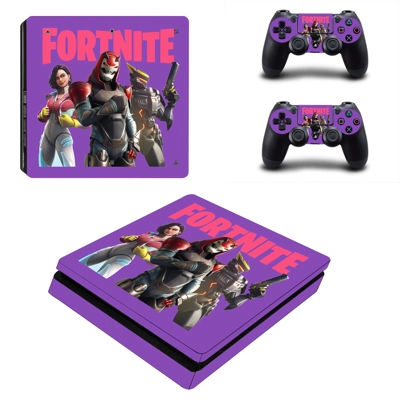 Fortnite decal skin for PS4 Slim Console and two controllers Fortnite decal skin for PS4 Slim Console and two controllers