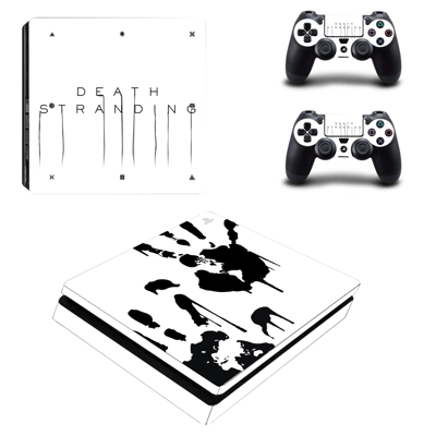 Death Stranding decal skin for PS4 Slim Console and two co.. Death Stranding decal skin for PS4 Slim Console and two co..