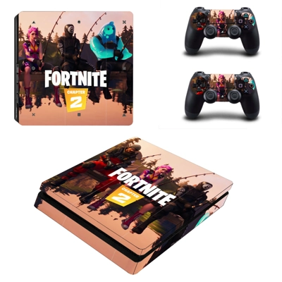 Fortnite decal skin for PS4 Slim Console and two controllers Fortnite decal skin for PS4 Slim Console and two controllers