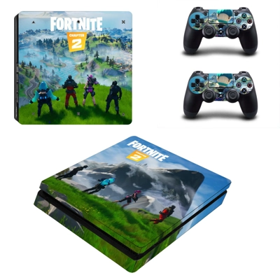 Fortnite decal skin for PS4 Slim Console and two controllers Fortnite decal skin for PS4 Slim Console and two controllers