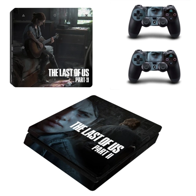 The Last of us 2 decal skin for PS4 Slim Console and two c.. The Last of us 2 decal skin for PS4 Slim Console and two c..